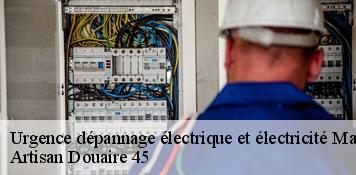 Urgence dépannage électrique et électricité  mainvilliers-45330 Artisan Douaire 45